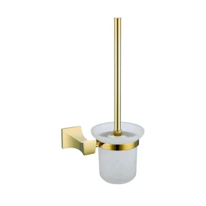 Porte Brosse WC WC-002 Halys Doré brossé — HUDOR