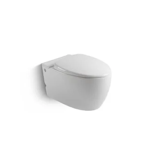 WC Suspendu en Céramique Blanc mat — Design Contemporain HUDOR