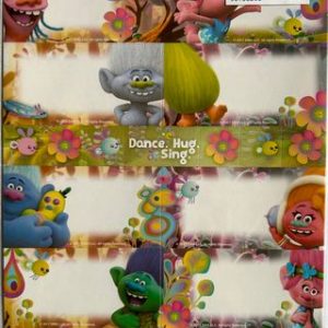 16 ETIQUETTES SCOLAIRES TROLL EUROMIC