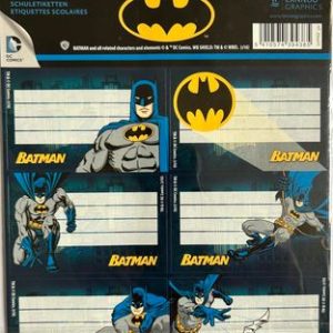 18 ETIQUETTES SCOLAIRES BATMAN LANNOO GRAPHICS