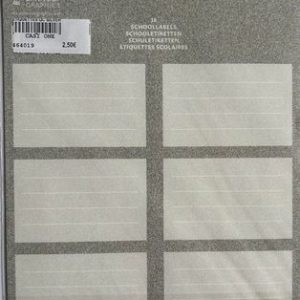 18 ETIQUETTES SCOLAIRES CLASSIQUES LANNOO GRAPHICS