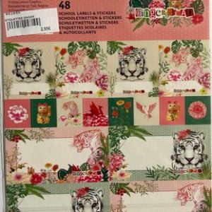 48 ETIQUETTES SCOLAIRES GINGER BREAD LANNOO GRAPHICS
