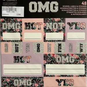 48 ETIQUETTES SCOLAIRES OMG LANNOO GRAPHICS