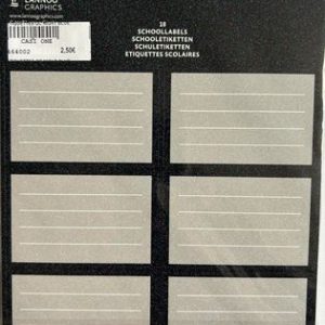 18 ETIQUETTES SCOLAIRES CLASSIQUES LANNOO GRAPHICS