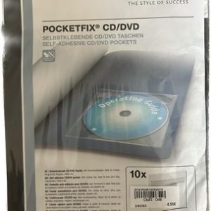 10 POCHETTES AUTO-ADHESIVES POUR CD/DVD DURABLE