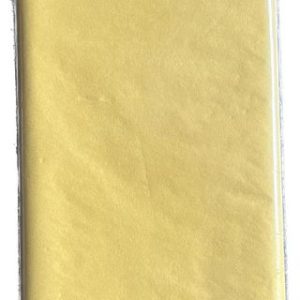 8 FEUILLES DE PAPIER DE SOIE JAUNE