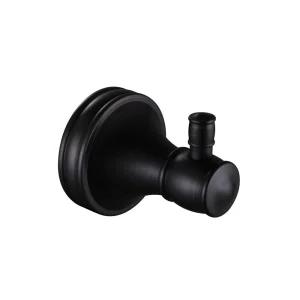 Porte peignoir 004 noir 100% en laiton collection Céphise