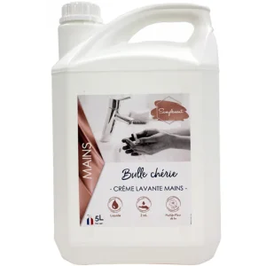Savon mains MOUSSE BULLE CHERIE – 5L -SIMPLEMENT – fleur de lin – Ecolabel