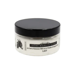 Crème mains et visage au lait d&rsquo;ânesse et huile d&rsquo;argan