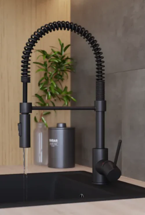 Robinet de cuisine Chrémétès 055 Noir Mat | Mitigeur HUDOR – Image 3