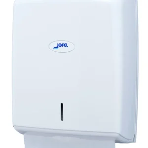 Distributeur essuie mains ZIGZAG – ABS BLANC – Pour papier plié – Unité