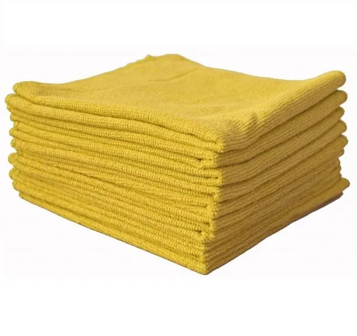 Lavette microfibre FIRST JAUNE -220 g – 38*38cm – Sachet de 10 – Image 2