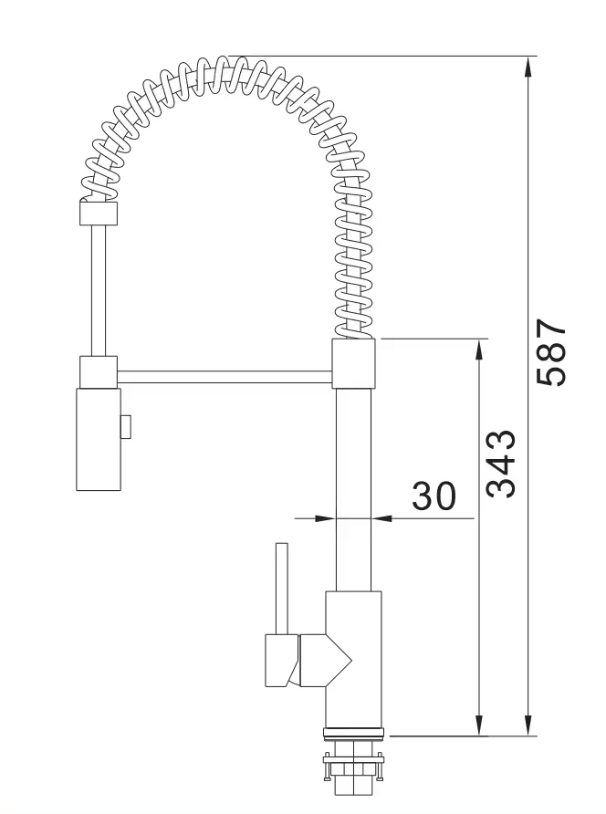Mitigeur cuisine Céphise Noir mat — Mitigeur Cuisine HUDOR – Image 4