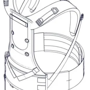 HARNAIS COMPLET ROUGE POUR ASPIRATEUR DORSAL RSV/RSB150 NUMATIC