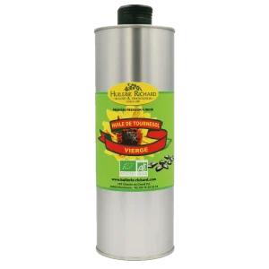 Huile vierge de tournesol bio