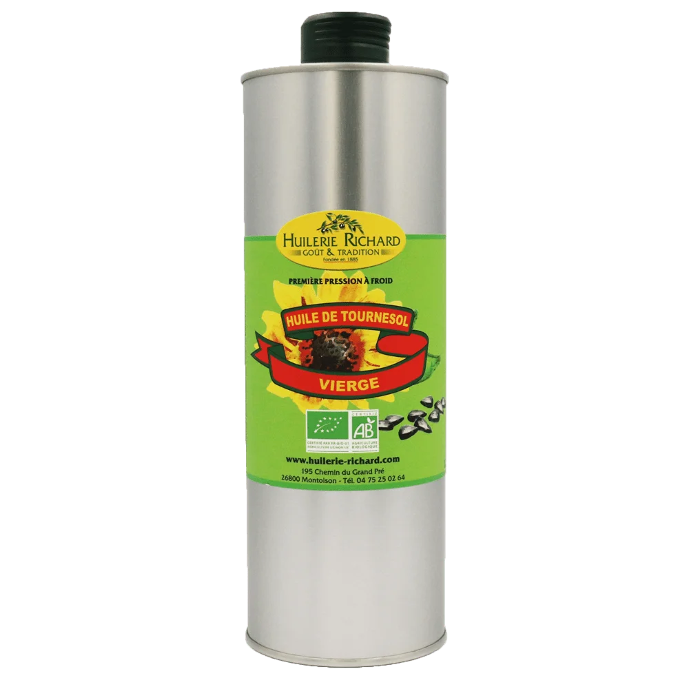 Huile vierge de tournesol bio