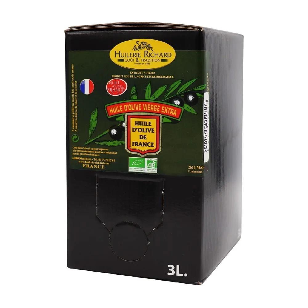 BIB 3L – Huile d’olive vierge extra bio de France