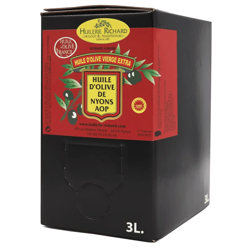 BIB 3 L – Huile d’olive vierge extra de Nyons AOP