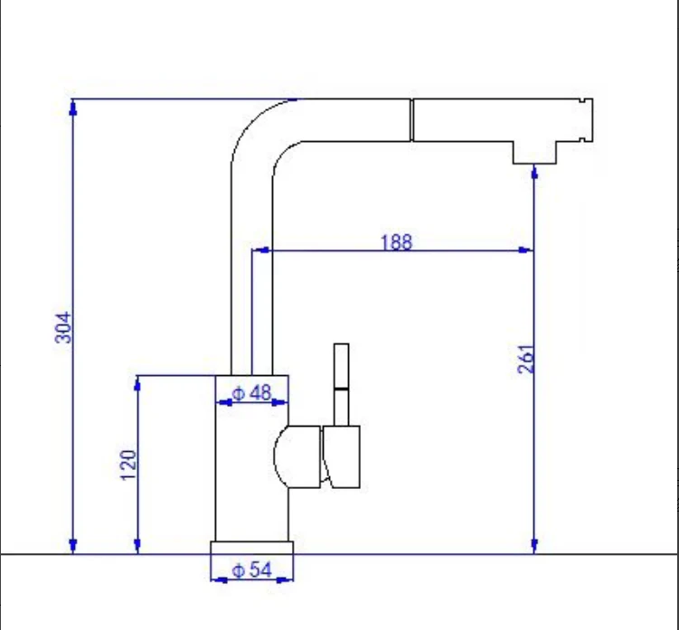 Mitigeur Cuisine 2101 Erymanthe Chrome | HUDOR — Design Contemporain – Image 3