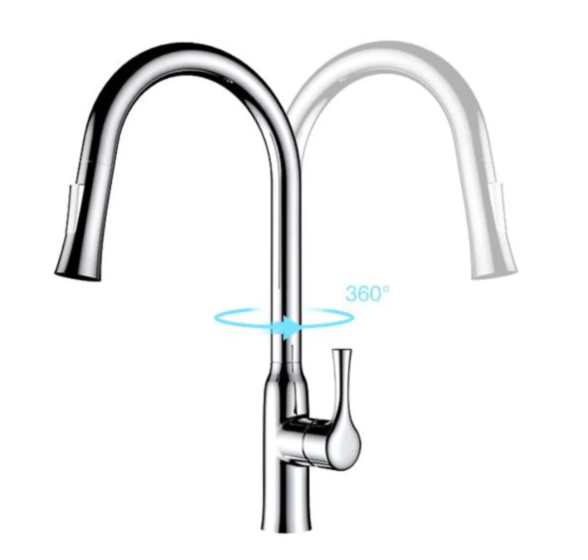 Mitigeur Cuisine Eas Nickel Brossé — Mitigeur Cuisine HUDOR – Image 4