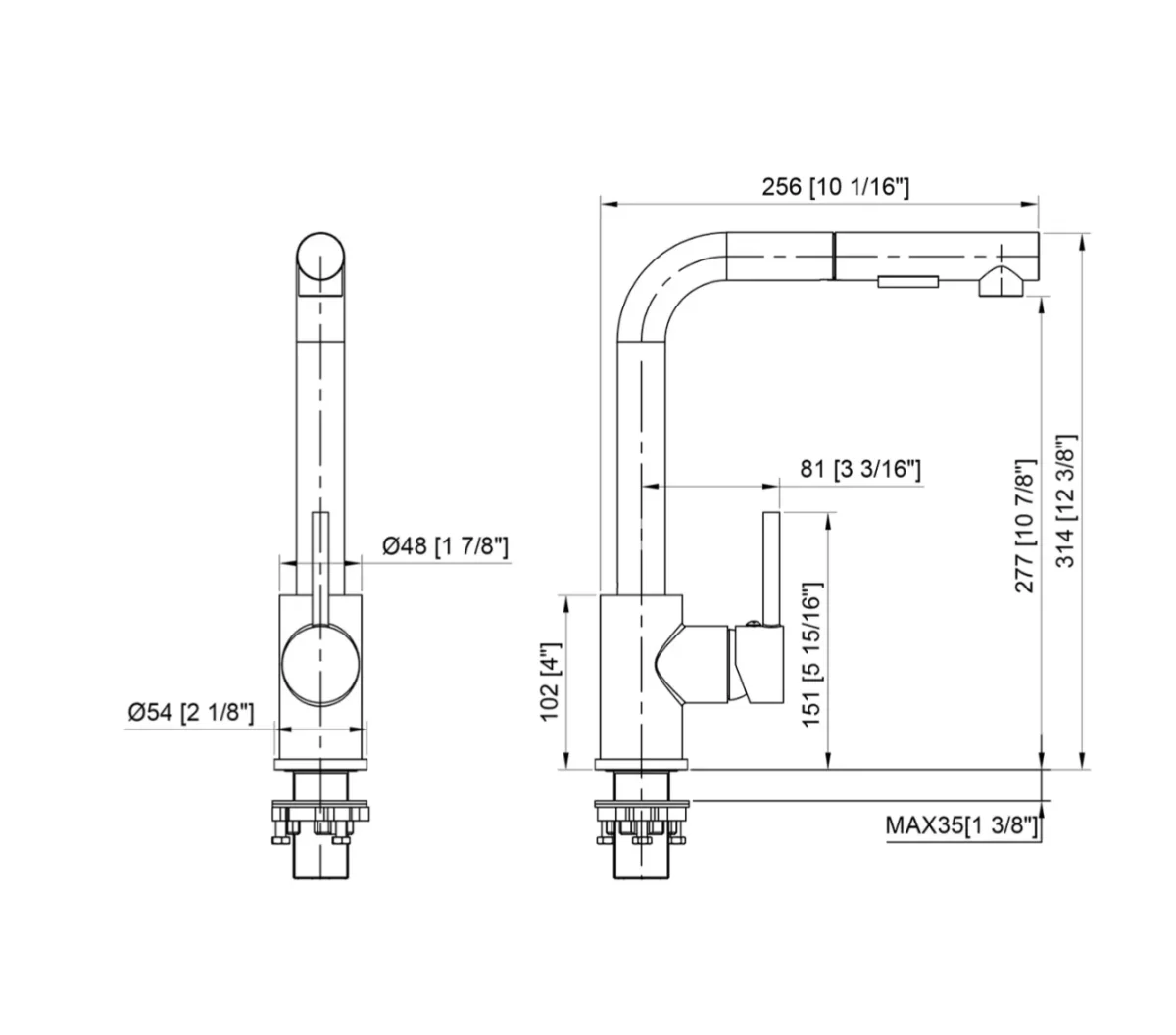 Mitigeur Cuisine Érymanthe Chromé — Mitigeur Cuisine HUDOR – Image 6