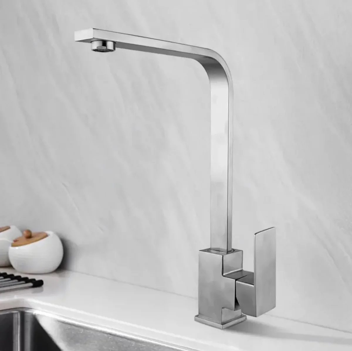 Mitigeur Cuisine 605 Axis Nickel Brossé — HUDOR – Image 5