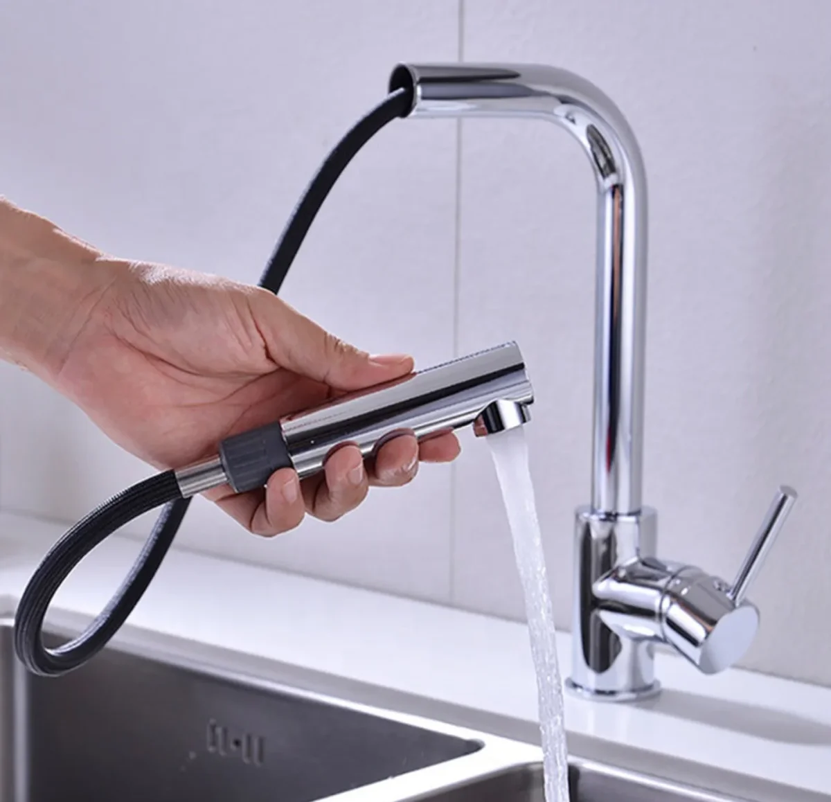 Mitigeur Cuisine Erymanthe Chromé HUDOR — Design & Qualité – Image 4