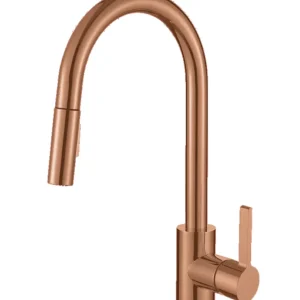 Robinet de Cuisine Pénée Rose Doré — Mitigeur Cuisine HUDOR