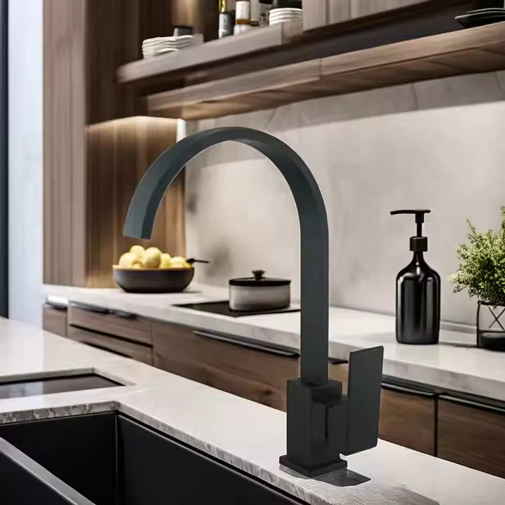 Mitigeur Cuisine Alphée Noir Mat — Mitigeur Cuisine HUDOR – Image 3