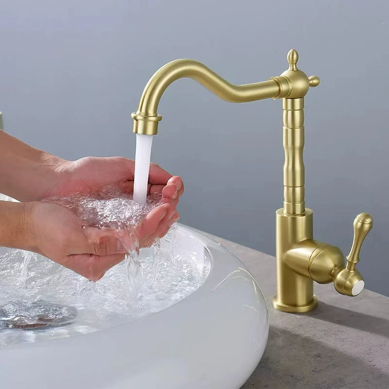 Mitigeur Cuisine 026 Scamandre Doré Brossé | HUDOR – Image 3