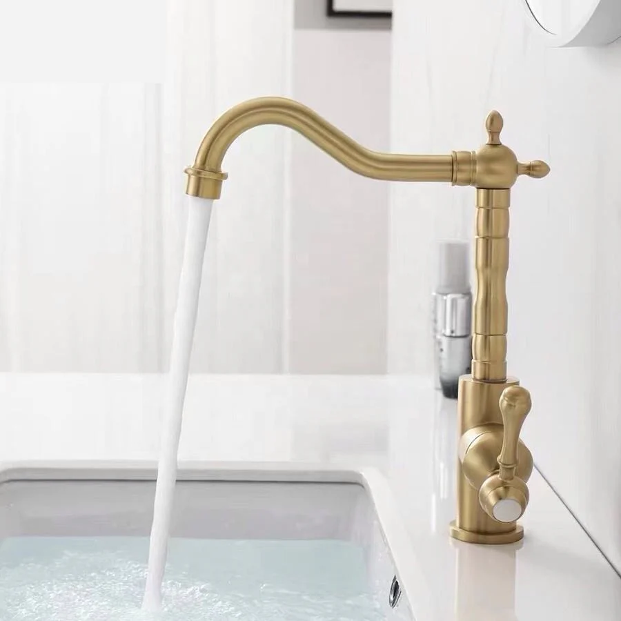 Mitigeur Cuisine 026 Scamandre Doré Brossé | HUDOR – Image 5