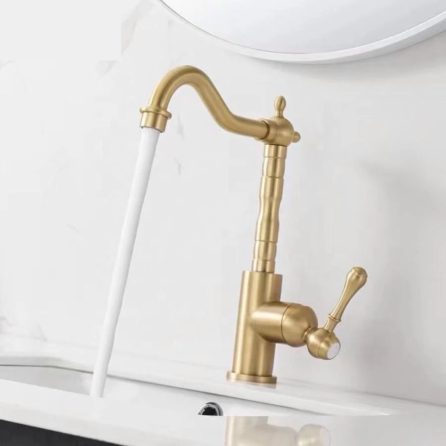 Mitigeur Cuisine 026 Scamandre Doré Brossé | HUDOR – Image 6