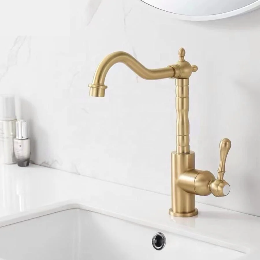 Mitigeur Cuisine 026 Scamandre Doré Brossé | HUDOR – Image 4