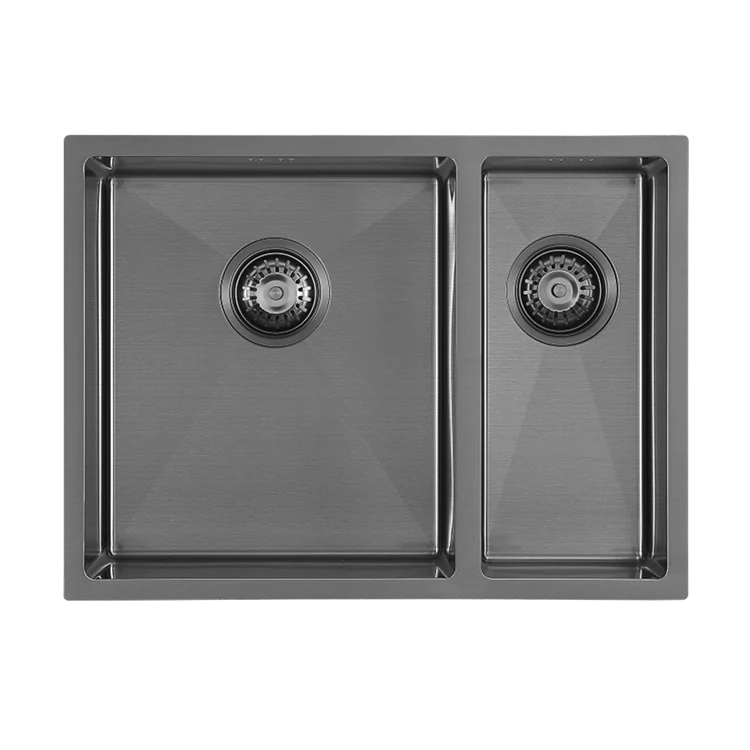 Évier Acier Inoxydable 002 Alphée Noir Mat | HUDOR