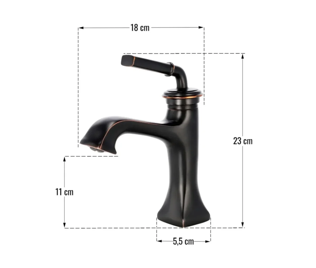 Robinet de Lavabo Céphise Noir Mat — Robinet Lavabo HUDOR – Image 7