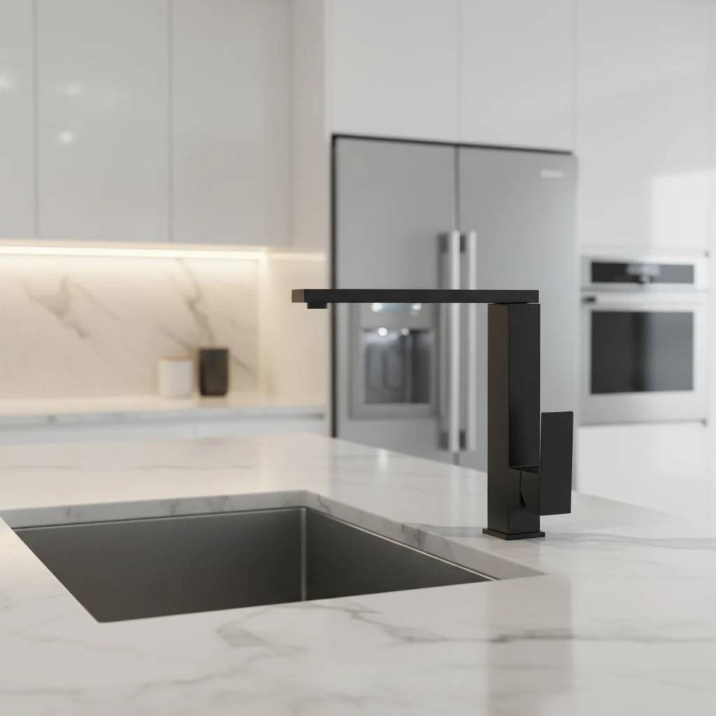 Mitigeur Cuisine 018 Alphée Noir Mat | HUDOR – Image 4