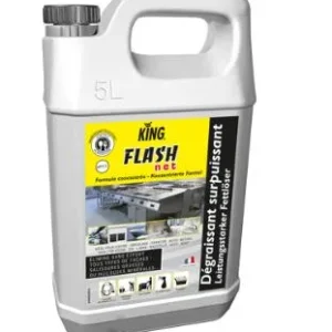 King FLASH’NET – Bidon de 5L – Dégraissant surpuissant PAE – SICO