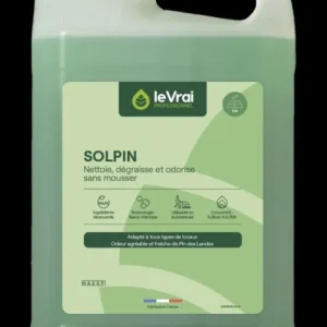 SOLPIN – Détergent dégraissant – Bidon 5L – Le Vrai Professionnel