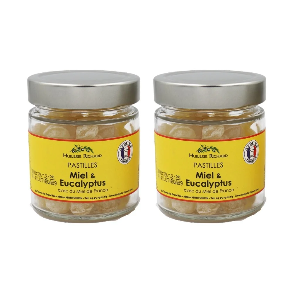Pastilles miel et eucalyptus