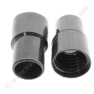 Manchette à vis – Embout PVC 32mm noir vissant sur tuyau de 32mm int.