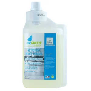 Nettoyant SOLS  lavages manuels et mécaniques – IDEGREEN – Doseur 1 L – Ecolabel