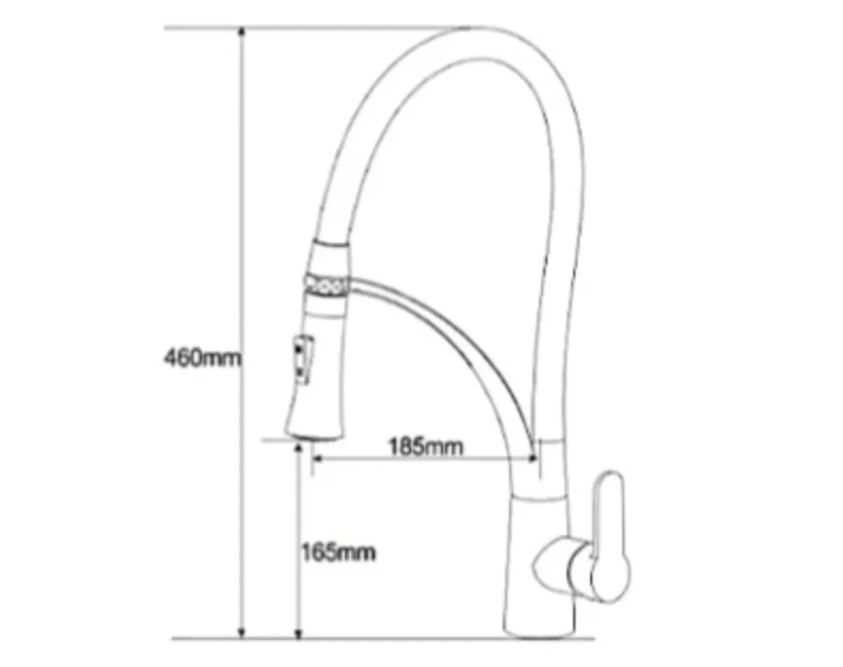 Mitigeur Cuisine 805 Erymanthe Chromé | HUDOR – Image 5