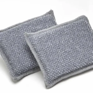 Sachet de 10 éponges grattantes en microfibres 2 FACES GRATTANTES