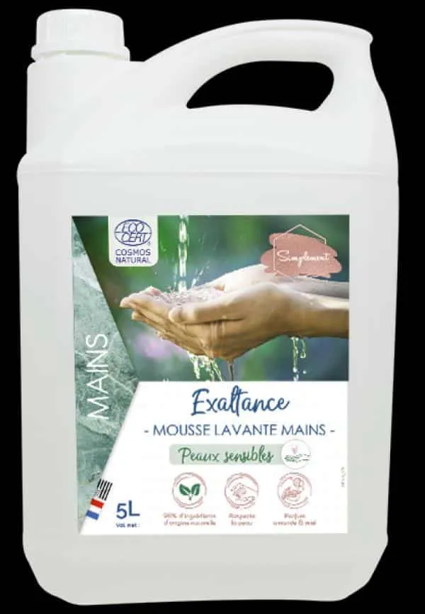 Savon mousse amande et miel peaux sensibles 5L Hydrachim EXALTANCE / ECOCERT – Image 2