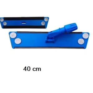 Balai trapèze PLASTIQUE BLEU Velcro – 40cm