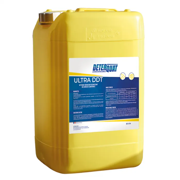 ULTRA DDT-5L-DETERQUAT -Dégraissant Désinfectant puissant surfaces alimentaires