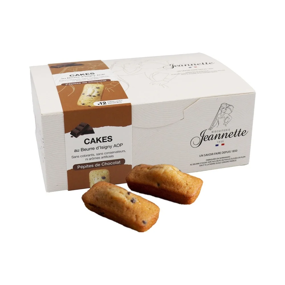 CAKES PEPITES CHOCOLAT BOITE 12 UNITES – Image 2