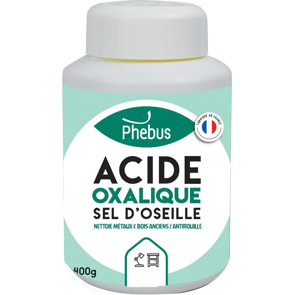 ACIDE OXALIQUE – Pot 400 grs – Dégrisant bois / dérouillant – Image 2