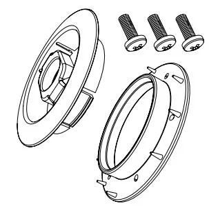 ATTACHE PAD 244NX NUMATIC – CLIP CENTREUR + FIXATION PLATEAU + VIS