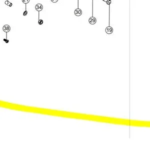 Bague nylon blanche pour axe relevage roulette Numatic 244NX /440NX